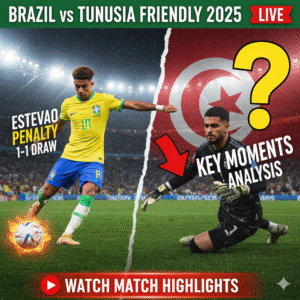 Brazil vs Tunisia Friendly 2025: 1-1 Draw - Estevao Shines but Paqueta Misses Penalty