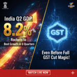 India Q2 GDP Rockets to 8.2% – Best Growth in 6 Quarters Even Before Full GST Cut Magic!