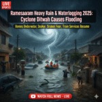 Rameswaram Waterlogged: Cyclone Ditwah Triggers Heavy Rain & Flooding – Homes Inundated!