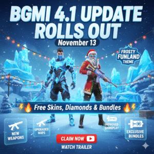 Get Ready to Drop: BGMI 4.1 Update Brings 'Frosty Funland' and A16 Royale Pass!