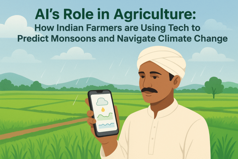 AI in Indian Agriculture: How Farmers Use Tech to Predict Monsoons & Tackle Climate Change