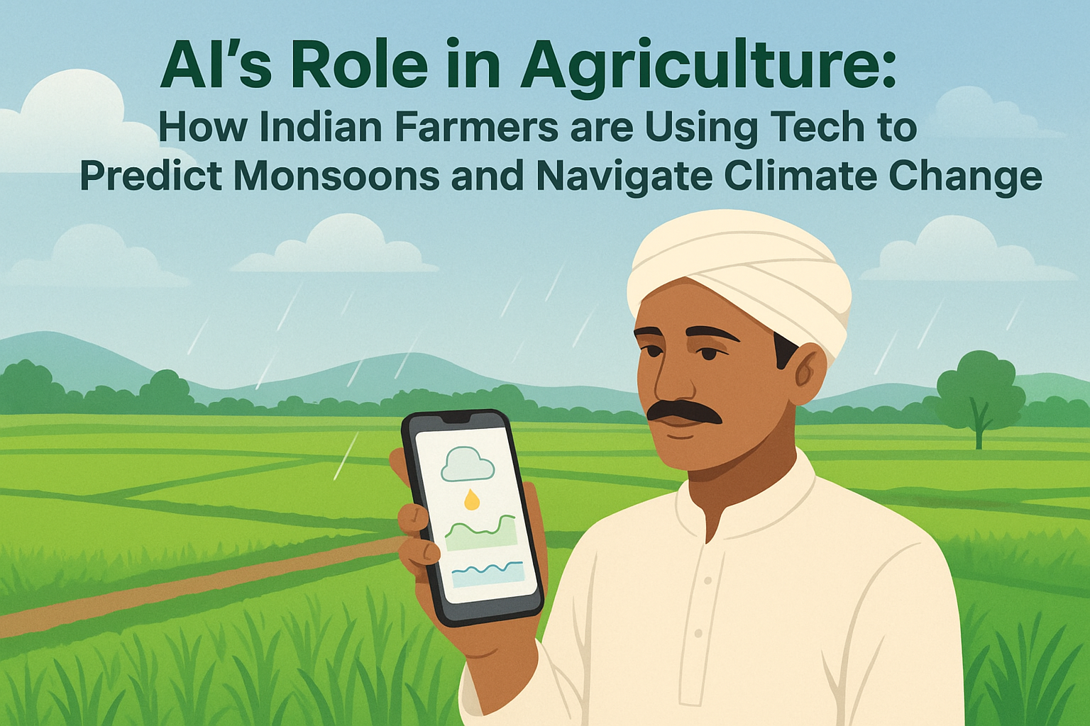AI in Indian Agriculture: How Farmers Use Tech to Predict Monsoons & Tackle Climate Change