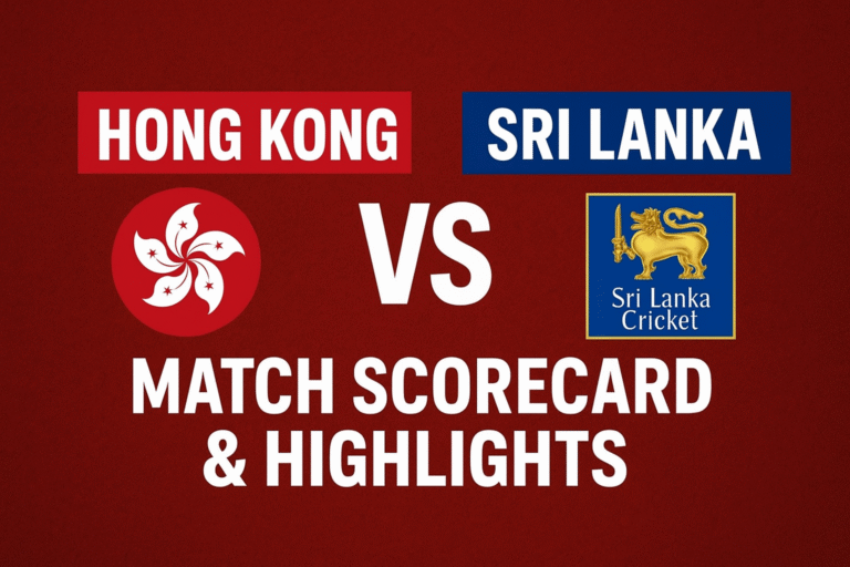 Sri Lanka vs Hong Kong: Anshuman, Nizakat & The Sri Lankan Rollercoaster
