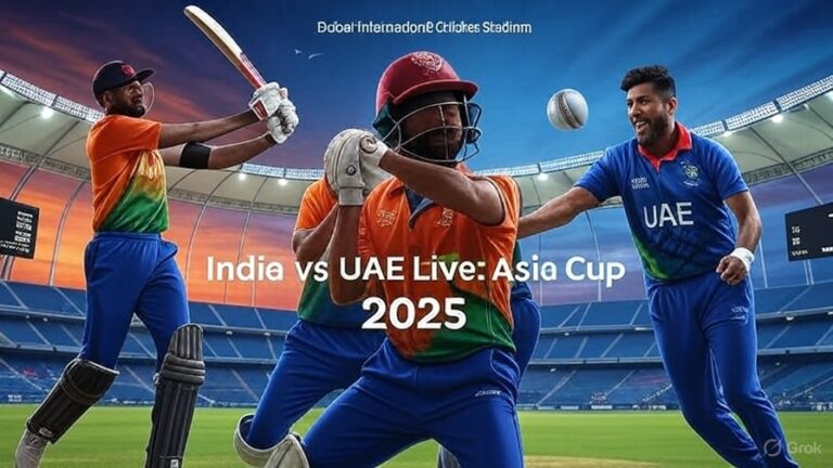 India vs UAE Live: Asia Cup 2025 Match Day Excitement!