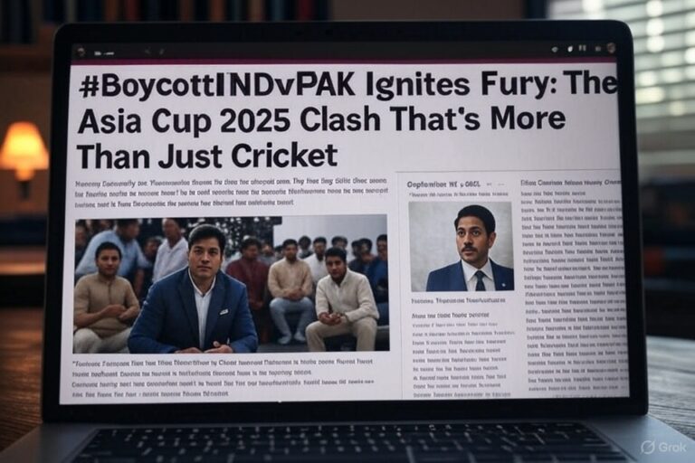 #BoycottINDvPAK Ignites Fury: The Asia Cup 2025 Clash That's More Than Just Cricket – Latest Drama and Updates!