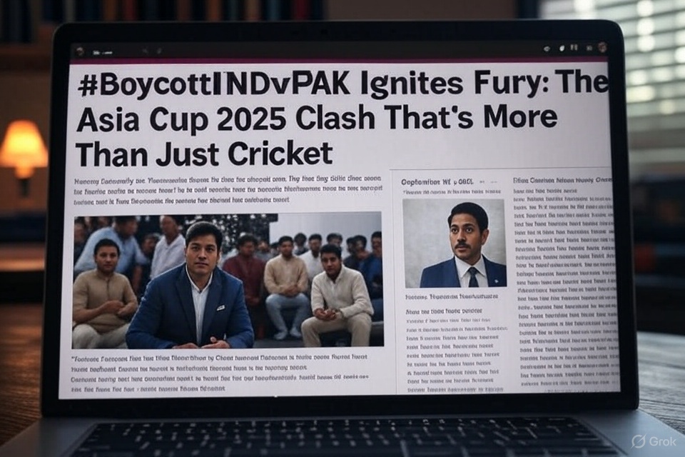 #BoycottINDvPAK Ignites Fury: The Asia Cup 2025 Clash That's More Than Just Cricket – Latest Drama and Updates!