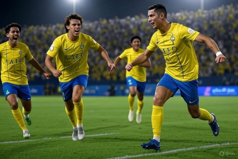 Al-Nassr Storms to Victory: Ronaldo and João Félix Star in Saudi Pro League Thriller