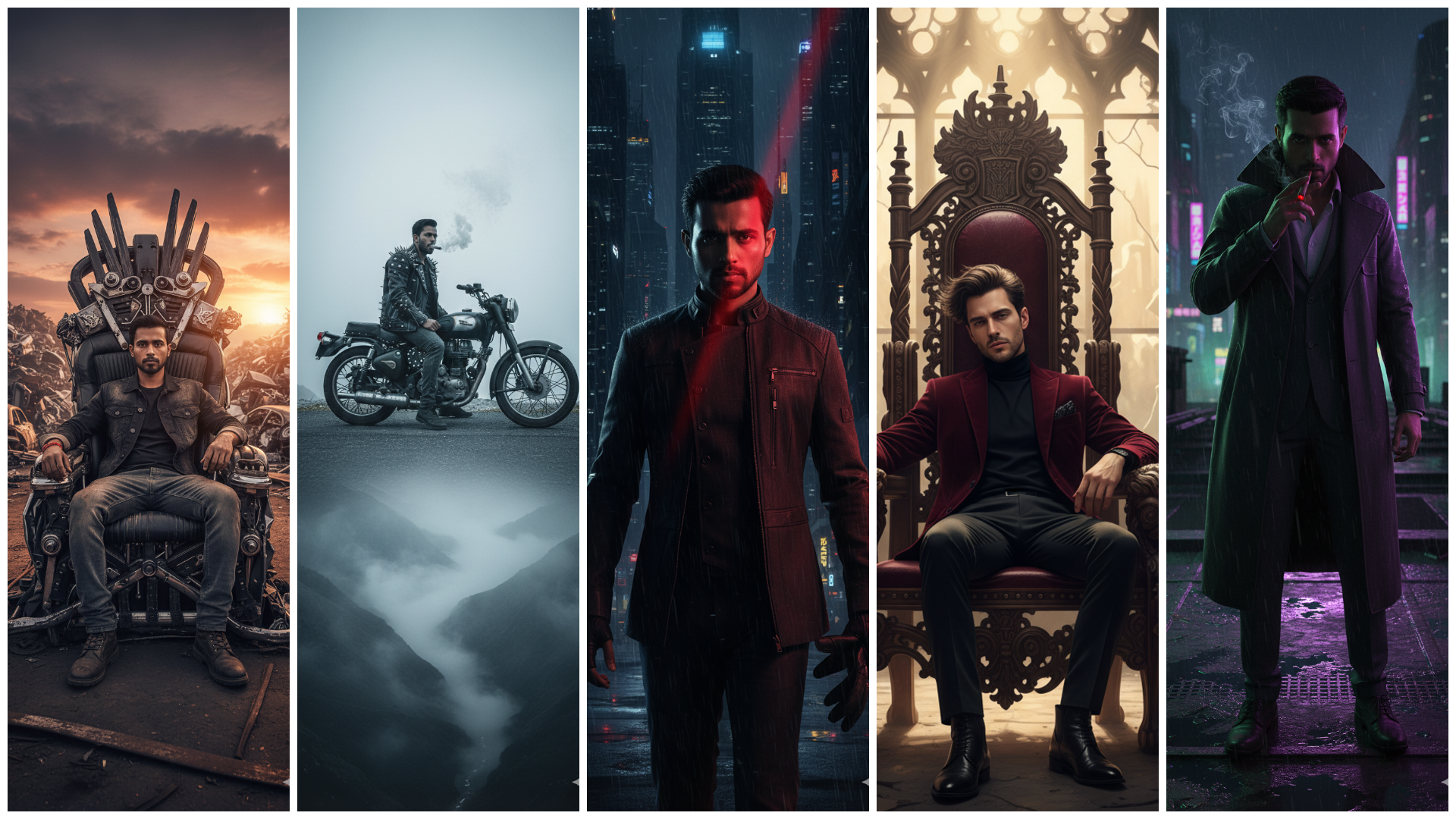 10 Alpha Male Gemini AI Prompts – From Cyberpunk Kingpin to Desert Monarch