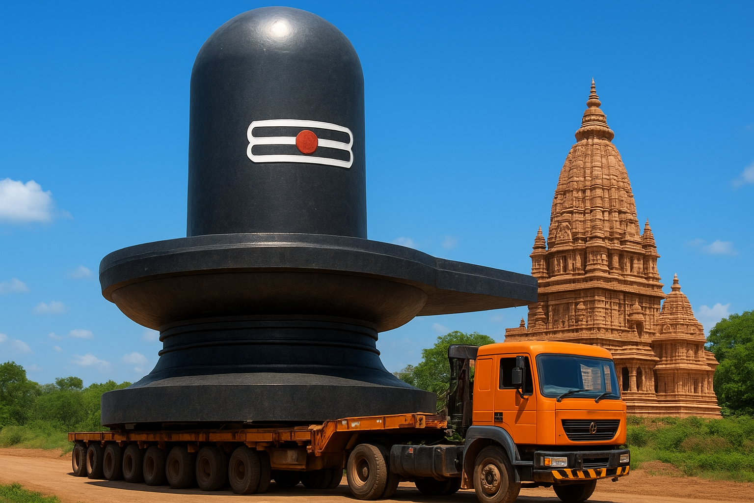 दुनिया का सबसे बड़ा शिवलिंग बिहार आ रहा है – 33 फीट, 210 टन, विराट रामायण मंदिर के लिए