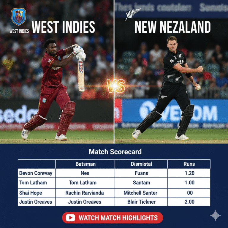 New Zealand vs West Indies 2nd ODI 2025: Conway's 90 & Santner's Clutch Finish Seal Series-Clinching Win