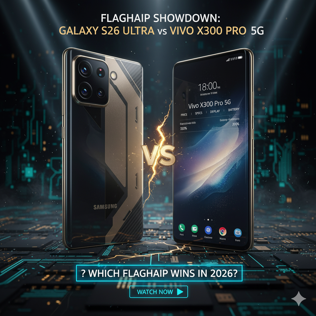 Samsung Galaxy S26 Ultra 5G vs Vivo X300 Pro 5G: Price, Specs, Camera, Display & Battery Compared – Which Flagship Wins in 2026?