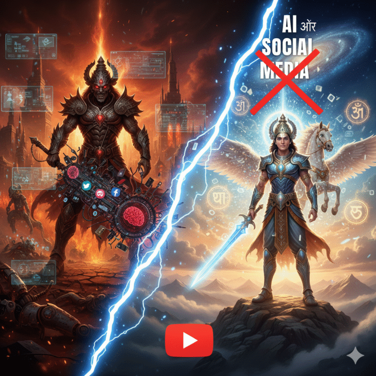AI और सोशल मीडिया ही हैं राक्षस कली पुरुष का दिमाग और हथियार!