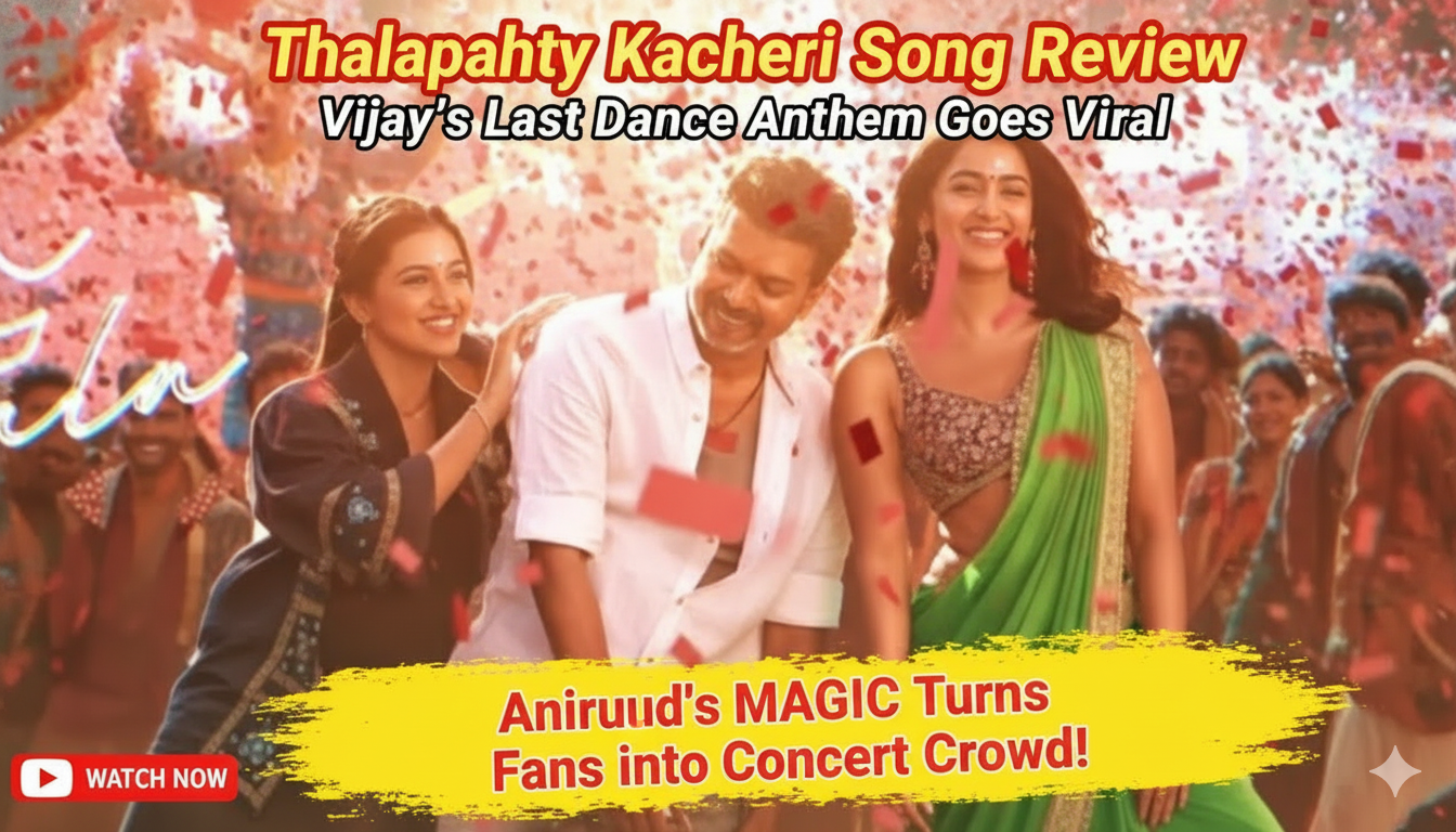 Thalapathy Kacheri Song Review: Vijay's Last Dance Anthem Goes Viral – Anirudh's Magic Turns Fans into Concert Crowd!