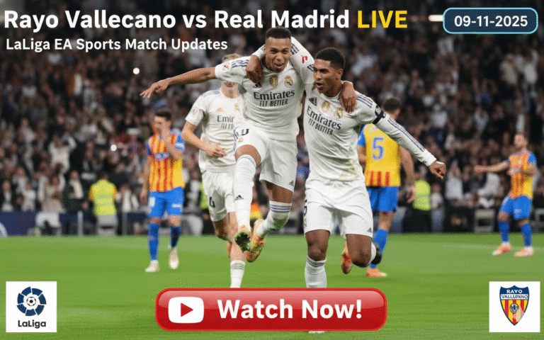 Rayo Vallecano vs Real Madrid Live: LaLiga EA Sports Match Updates – November 9, 2025
