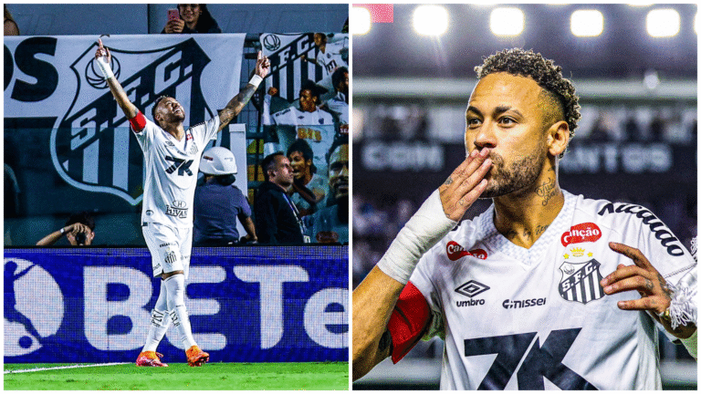 Neymar's Stunner! Santos Takes Early Lead vs Sport in Relegation Thriller