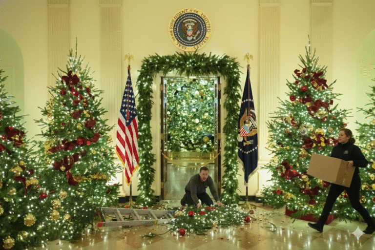 White House 2025 Holiday Magic: Melania Trump's 'Home is Where the Heart Is' Decor Tour