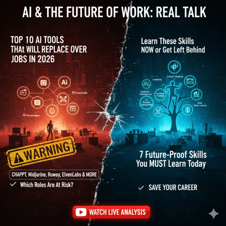 10 AI Tools That Will Replace Jobs in 2026 – Learn These Skills NOW or Get Left Behind