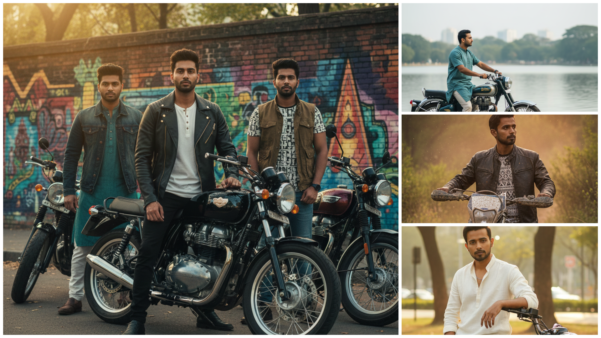 Bike, Park & Desi Look: 5 Dynamic Pose Ideas for Men (Gemini AI Inspired)
